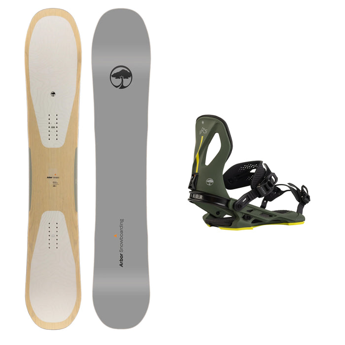 Arbor Verado Rocker Snowboard with Arbor Cypress Pat Moore Snowboard Binding 2025