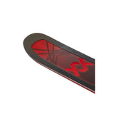 Volkl M7 Mantra Skis 2025 - A pair of skis with a black base and red accents on the top sheet.