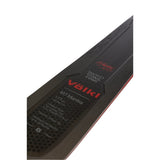Volkl M7 Mantra Skis 2025 - Black skis with red lettering and a white logo on top.