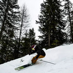 Volkl Women's Blaze 94 Skis 2024 - White skis with black binding mounts and yellow accents on top sheet.