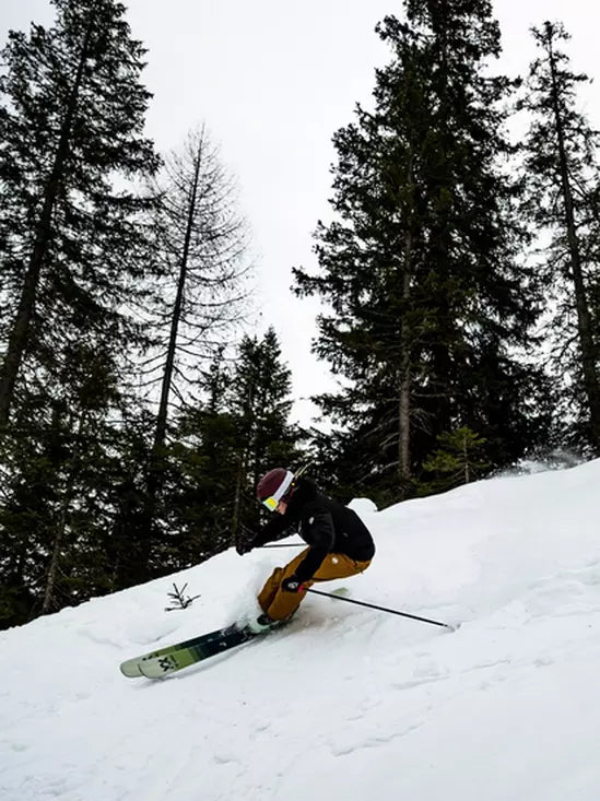 Volkl Women's Blaze 94 Skis 2024 - White skis with black binding mounts and yellow accents on top sheet.