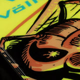 Volkl Revolt 96 Ski 2024 - A black ski with a white stripe and red lettering on the side.