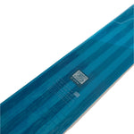 Völkl Women's Secret 84 Skis - Flat skis with a blue and white striped pattern on top, featuring a QR code in the center.