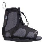 Hyperlite Junior's State 2.0 Package 2024 - A pair of black and gray snowboard boots with a mesh upper section, featuring a white logo on the side.