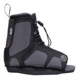 Hyperlite Junior's State 2.0 Package 2024 - A pair of black and gray snowboard boots with a mesh upper section, featuring a white logo on the side.