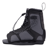 Hyperlite Junior's State 2.0 Package 2024 - A black and white boot with a mesh upper, featuring a strap at the top and laces on the side.