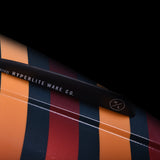 Hyperlite Baseline Wakeboard 2024 - A black wakeboard with white lettering and a logo on the top deck.