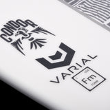 Hyperlite Condor Wakesurf Board 2024 - A white wakesurf board with a black logo featuring an eagle's head and the word "Condor" in bold letters.