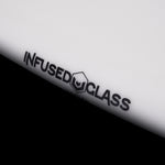 Hyperlite Condor Wakesurf Board 2024 - A white wakesurf board with a black logo on its side, featuring a geometric design and the word "Condor" written in bold letters.