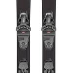 Head Kore X 80 LYT Skis with PR 10 Bindings 2024 - Black skis with red and white lettering, featuring a distinctive "Kore" logo on the top of each ski.