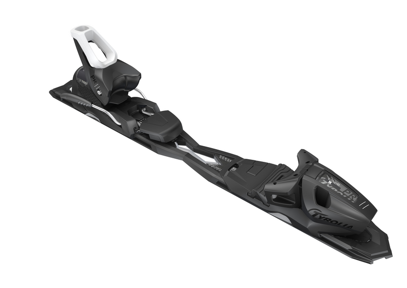 Tyrolia PR 11 GW Ski Bindings 2024 - Black bindings with white text and logos on a black background.