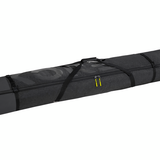 Head Kore Double Ski Bag 85L 2024 - A black double ski bag with a zippered top and two straps on either side, featuring the word "HEAD" in large gray letters across its front.