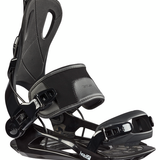 Head RX One Snowboard Binding 2021 - Black snowboard binding with a sleek, modern design and silver buckles.
