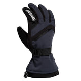 Swany X-Over Glove 2025 - A black glove with a white logo on the wrist strap and a textured palm.