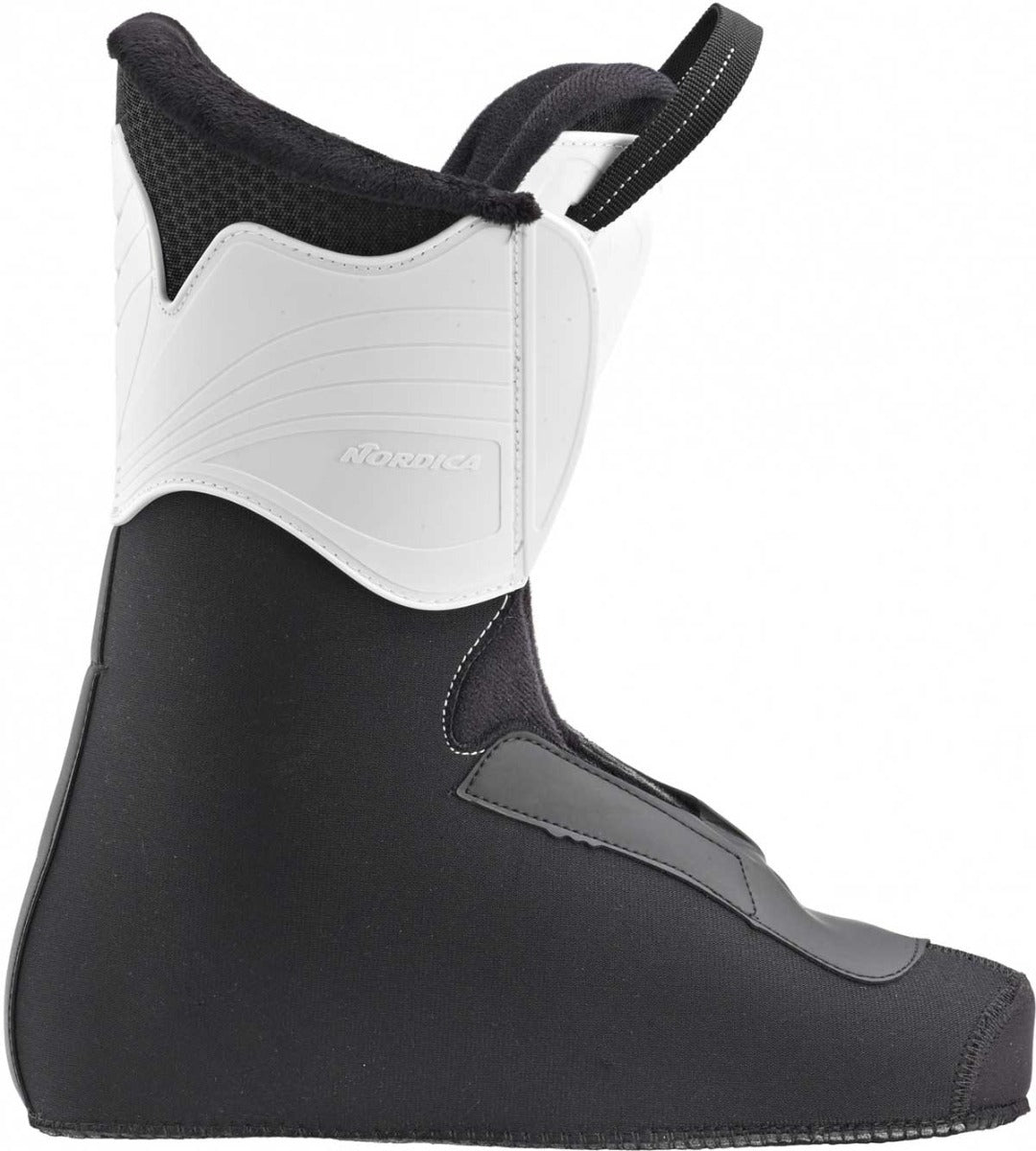 Nordica Ladies' Cruise 65 Ski Boot 2020 - A black and white ski boot with a textured pattern on the upper portion.