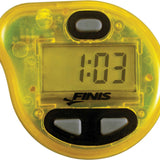 Finis Tempo Trainer Pro Underwater Metronome - Gray device with a digital display and buttons on top, angled to show front view.