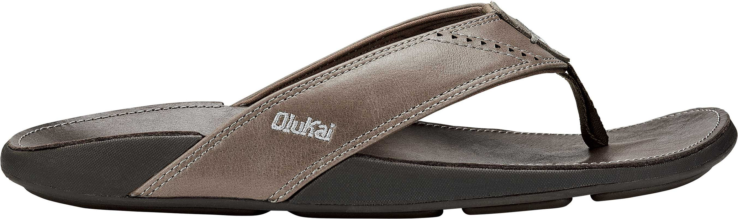 OluKai Men's Nui Leather Beach Sandals 2020