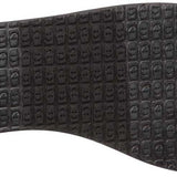 Sanuk Ladies' Yoga Sling 2 Prints Sandal - Black sandal with a repeating pattern of small, stylized faces on the footbed.