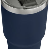 Yeti Rambler 30 oz. Tumbler with Magslider Lid - A stainless steel tumbler with a clear lid and a black MagSlider lid handle.