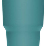 Yeti Rambler 30 oz. Tumbler with Magslider Lid - A stainless steel tumbler with a silver lid and a sliding closure mechanism.