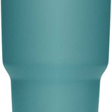 Yeti Rambler 30 oz. Tumbler with Magslider Lid - A stainless steel tumbler with a silver lid and a sliding closure mechanism.