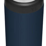 Yeti Rambler 12 oz. Colster Slim Can Insulator - A dark gray insulated sleeve with a silver pull tab on top, designed to fit slim cans.