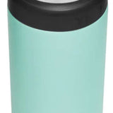 Yeti Rambler 12 oz. Colster Slim Can Insulator - A slim can insulator with a silver lid and a light blue body.