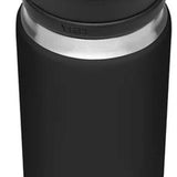 Yeti Rambler 26 oz. Bottle With Chug Cap - A black water bottle with a chug cap, featuring an embossed "YETI" logo on the side.