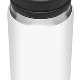 Yeti Rambler 26 oz. Bottle With Chug Cap - A stainless steel water bottle with a black chug cap and handle on top.