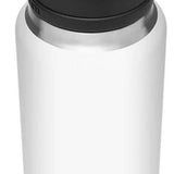 Yeti Rambler 36 oz. Bottle With Chug Cap - A stainless steel water bottle with a black chug cap and handle on top.