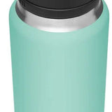 Yeti Rambler 36 oz. Bottle With Chug Cap - A stainless steel water bottle with a black chug cap and handle on top.