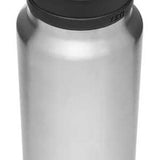 Yeti Rambler 36 oz. Bottle With Chug Cap - A stainless steel water bottle with a black chug cap and handle on top.