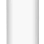 Yeti Rambler 18 oz. Water Bottle With Chug Cap - A white water bottle with a black chug cap and silver base.