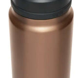 Yeti Rambler 26 oz. Bottle With Chug Cap - A stainless steel water bottle with a black chug cap and handle on top.