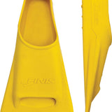 Finis Zoomers Gold Training Swim Fins - These bright gold training swim fins feature a textured surface and are designed for effective practice in the water.