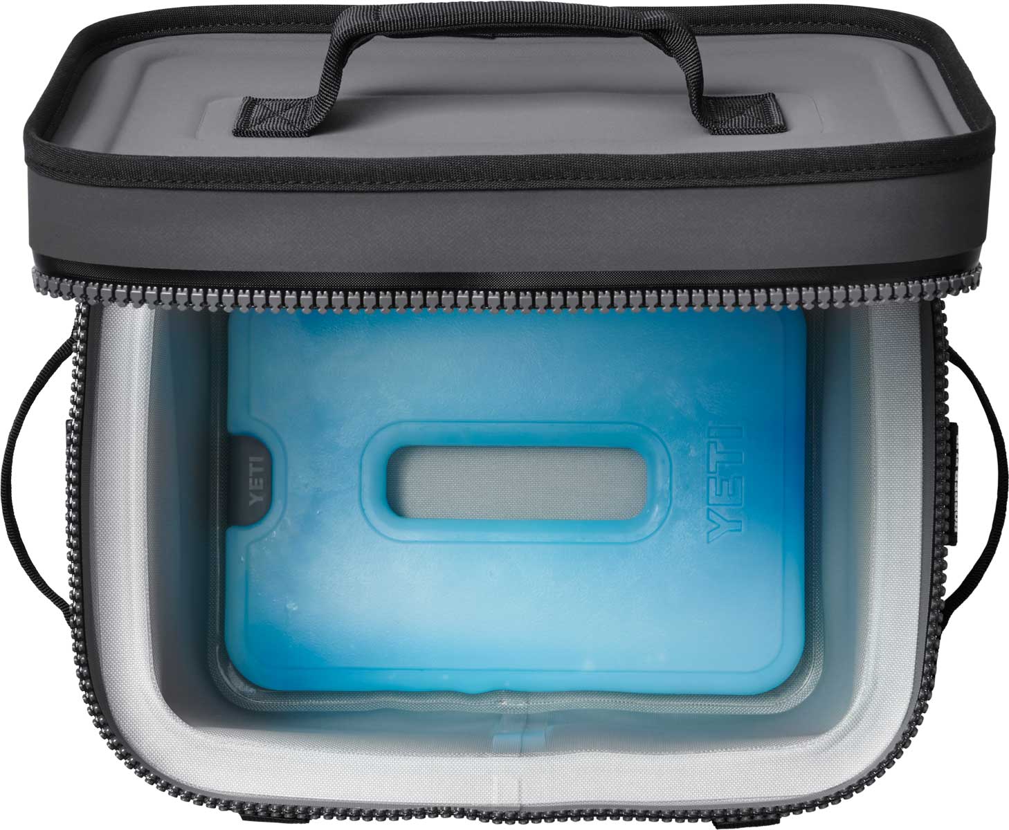 Yeti Thin Ice Large - Insulated ice pack with blue logo on front.