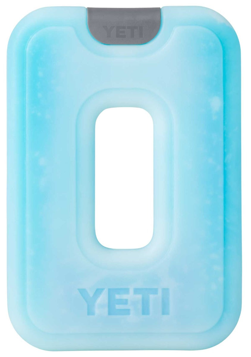 Yeti Thin Ice Medium - A light blue ice pack with a gray tab at the top.