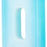 Yeti Thin Ice Medium - A light blue ice pack with a gray tab at the top, featuring the word "YETI" embossed on it.