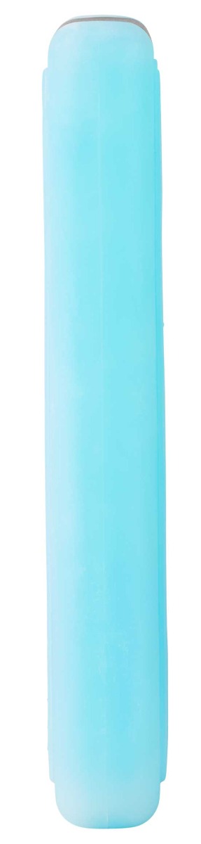 Yeti Thin Ice Medium - A light blue ice scraper with a rounded rectangular head and a long handle, featuring a textured grip at one end.