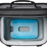 Yeti Thin Ice Medium - A light blue ice pack with a rectangular shape and rounded corners, featuring an oval cutout in the center.