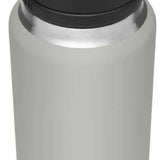 Yeti Rambler 36 oz. Bottle With Chug Cap - A stainless steel water bottle with a black chug cap and handle on top.