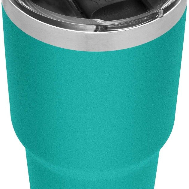 Yeti Rambler 30 oz. Tumbler with Magslider Lid - A stainless steel tumbler with a clear lid and silver handle.