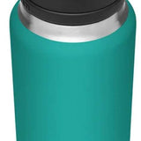 Yeti Rambler 36 oz. Bottle With Chug Cap - A stainless steel bottle with a black chug cap and handle, featuring a silver base and rim.
