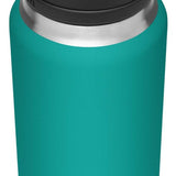 Yeti Rambler 36 oz. Bottle With Chug Cap - A stainless steel water bottle with a black chug cap and handle, featuring a silver base and rim.