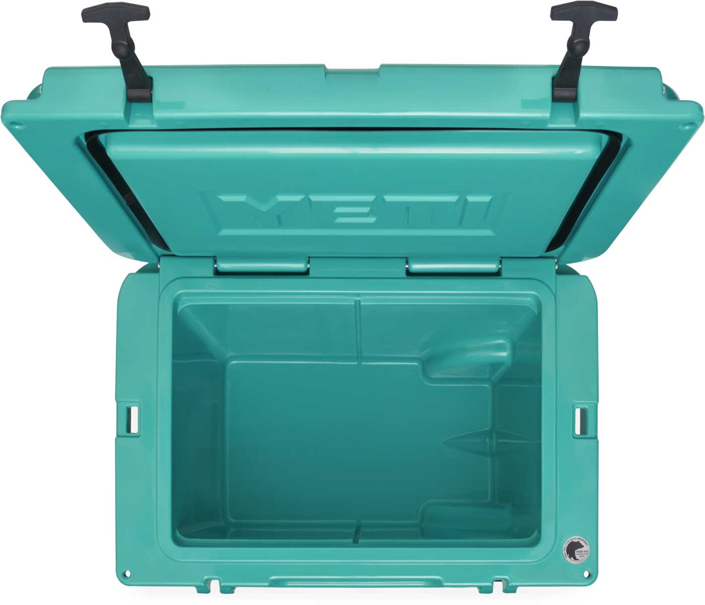 Yeti Tundra Haul Wheeled Cooler - A large, rectangular cooler with a built-in handle and wheels on one end, featuring a dark gray lid and body.
