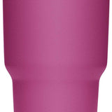 Yeti Rambler 30 oz. Tumbler with Magslider Lid - A stainless steel tumbler with a silver lid and a sliding closure mechanism.