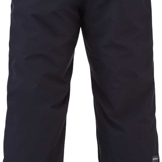 Spyder Men's Mesa Insulated Pants 2021 - Black pants with a subtle gray pattern on the side of the leg.