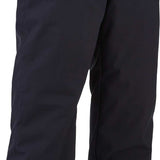 Spyder Men's Mesa Insulated Pants 2021 - Black pants with white piping on side seams and gray accents at bottom hem.