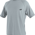 O'Neill Men's 24-7 Tech Short Sleeve Crew Surf Tee Shirt 2017 - A light gray short-sleeved crew neck t-shirt with a small black logo on the left chest.