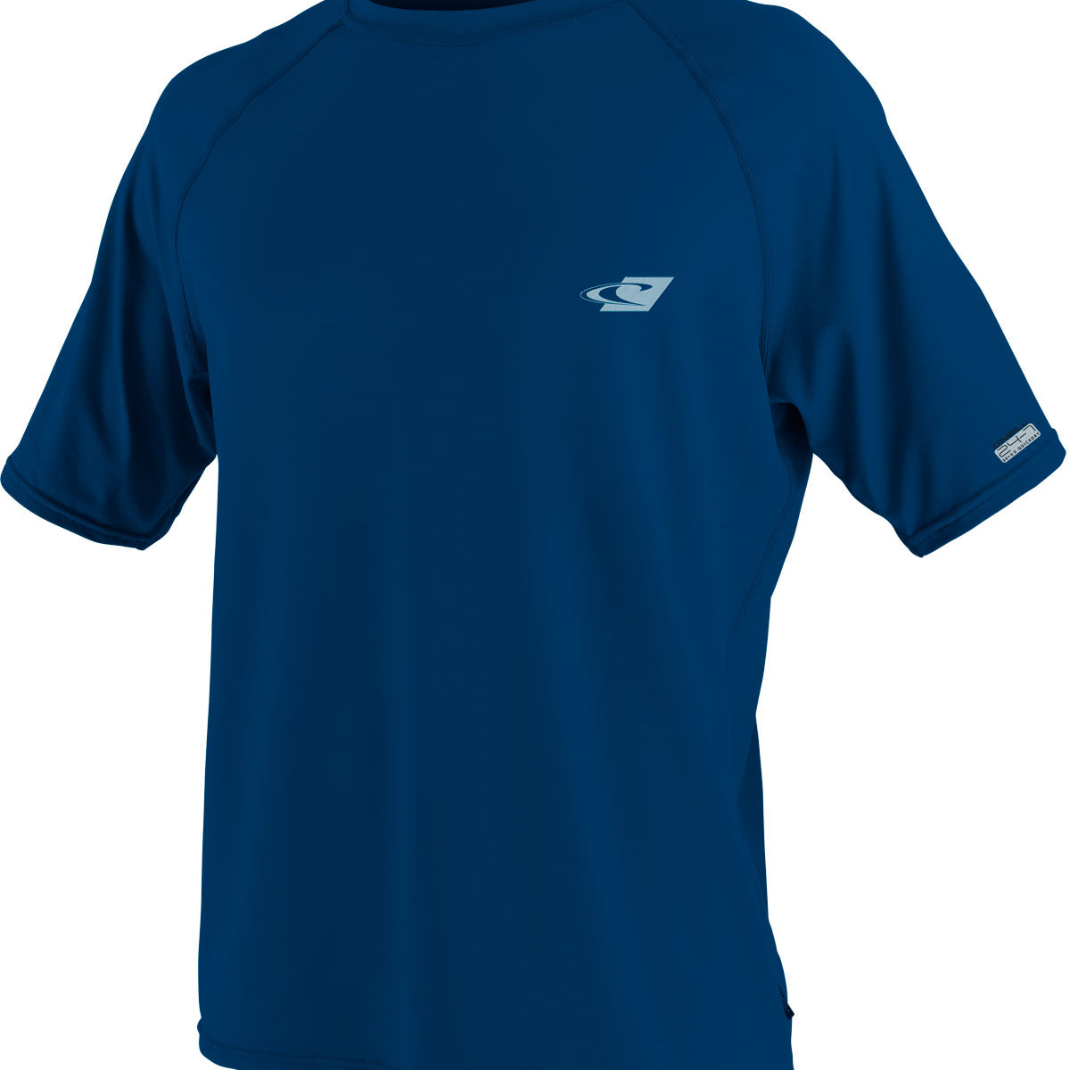 O'Neill Men's 24-7 Tech Short Sleeve Crew Surf Tee Shirt 2017 - A navy blue short-sleeved crew neck t-shirt with a small white logo on the left chest.